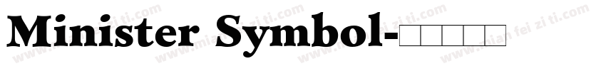 Minister Symbol字体转换